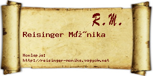 Reisinger Mónika névjegykártya